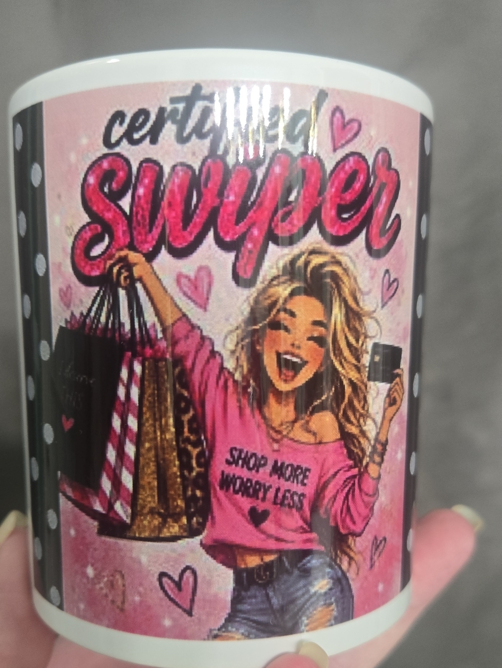 'Certified Swiper' Shopping Mug